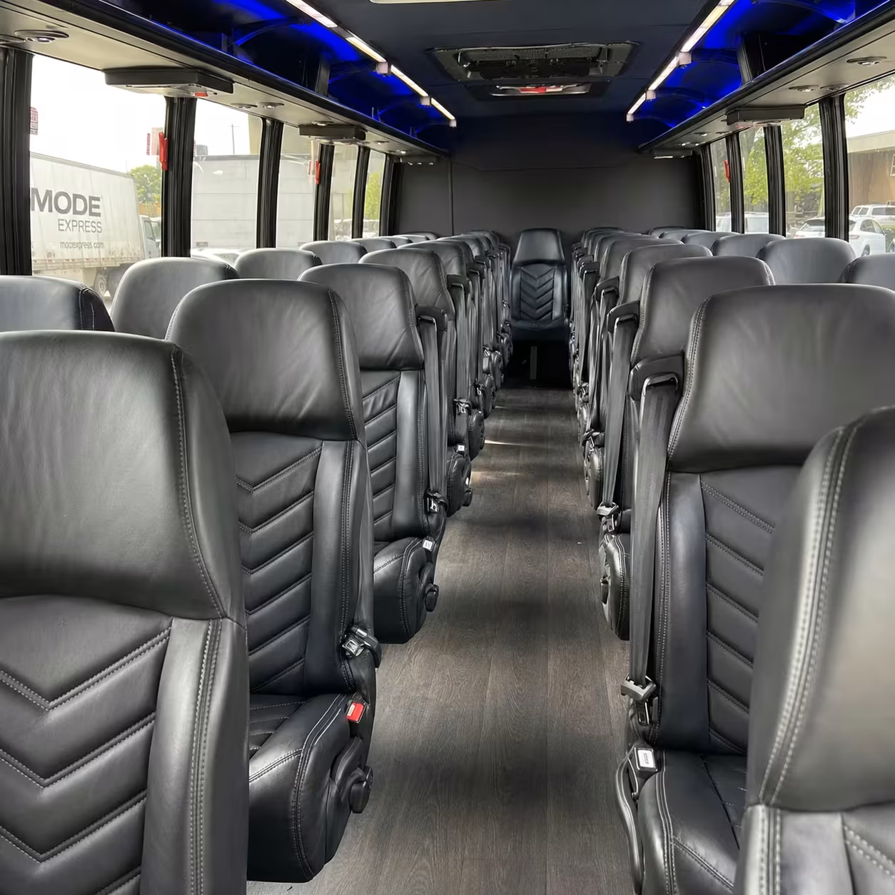 28 passenger minibus interior